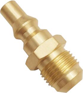 Mns 744110533187 Mensi 3/8 Inch Male Flare X 1/4 Quick Connect Plug For Female Propane Extensi