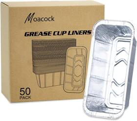 Moacock 313105040094 50pack Drip Pan Compatible For Blackstone Griddles 28 And 36 30 22 17 Inches