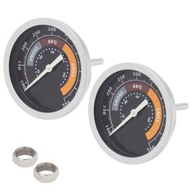 Joes550f Moasker 2 Pieces 3-inch Smoker Temperature Gauge For Char-broil Oklahoma Joe S 369552
