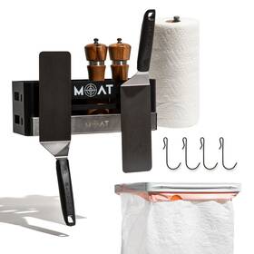 Moat 197644574766 Grill And Griddle Caddy Plus Large Trash Bag Holder Magne