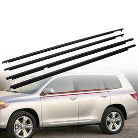 6727 Mofans 4 Door Weatherstrip Window Sealing Fit For Highlander 2008 2009 2010 2011 201