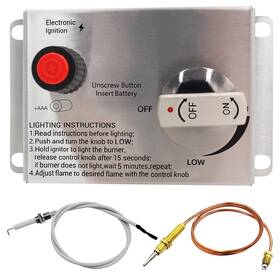 X3.58 Moflame 798610107003 5.98 Inch Propane Gas Fire Pit Control Panel With Safety Flame