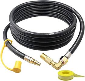 Naf8-sh81 Monkemon Propane Hose Quick Connect For Blackstone 17 Inch 22 Griddle Camp Chef Stove 18ft
