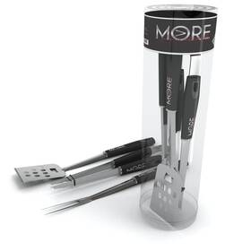 0913s More Cuisine Essentials 3-piece Bbq Set Heavy Duty Stainless Steel Tool Sept. 3 Day Sale Accessories