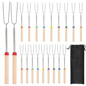 Mt-skc-0788 Motroce 20 Pcs Stainless Steel Marshmallow Roasting Long Sticks 31 Inch Smores Stick