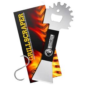 Mountain Grillers 060658260350 Bbq Grill Grate Scraper - Wide Portable Scrubber For Outdoor Griddle Smoke
