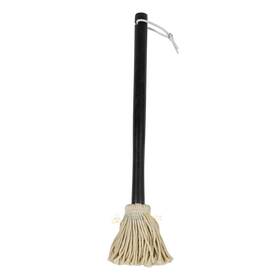 02103y Mr. Bar-b-q Old Fashioned Basting Mop Brush Hardwood And Cotton With Hanging Loop
