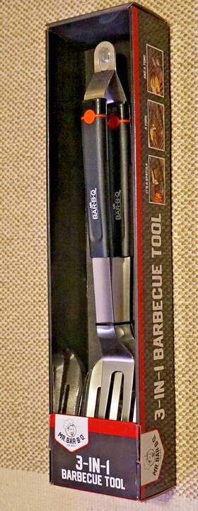Mr. Bar-b-q 076903000386 3-in-1 Baebeque Tool