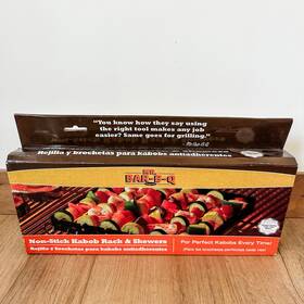 Mr. Bar-b-q 076903020070 Non-stick Kebab Rack And Skewers New