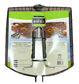Mr. Bar-b-q 076903066351 Grilling Oversized Basket With Removable 12 Inch X 13
