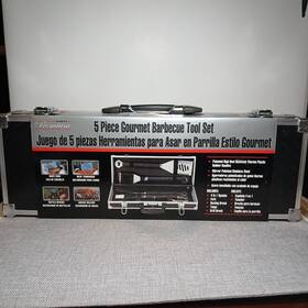 Mr. Bar-b-q 076903120282 Fathers Day Gift Bar-b Premium 5 Piece Gourmet Barbecue Tool Set-new