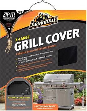 07822aa Mr. Bar-b-q Armor All 72 Inches Synthetic Grill Cover For Home - Black
