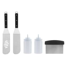 08623y Mr. Bar-b-q Griddle Tools Set 5 Piece Stainless Steel