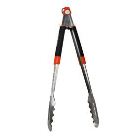 20172y Mr Bar-b-q Deluxe Locking Tongs Stainless Steel With Non-slip Rubber Grip 16 In