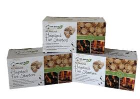 31001spz Mr. Bar B Q Haystack Fire Starters 16-ct Per Quick Start Safe Natural Grills Pits Camp