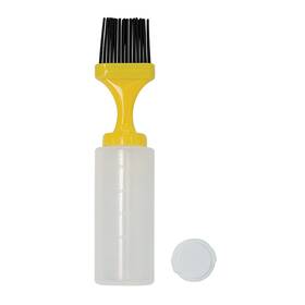 40030y Mr. Bar-b-q Silicone Brush Basting Bottle 250 Milliliter With Lid And Seal Yellow