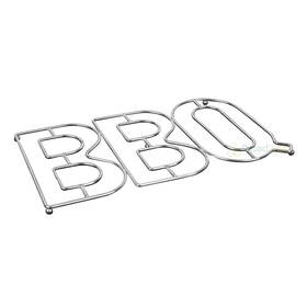 40341y Mr. Bar-b-q Inch Bbq Trivet Metal Silver Finish For Indoor And Outdoor Cooking