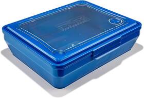 40405y Mr. Bar-b-q Cook Carry And Serve Tray With Clear Removable Top - Blue