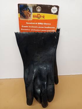 507278 Mr. Bar-b-q Black Pvc Grill Gloves Insulated Bbq Item No