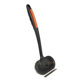 60311y Mr. Bar-b-q Oversized Grill Brush And Scraper Stainless Steel Bristles Soft Grip