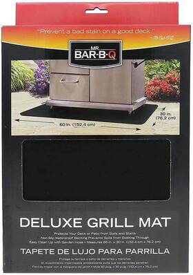 40124y Mr. Bar-b-q Inc. Deluxe Grill Mat Protects Decks And Patios From Spills Stain