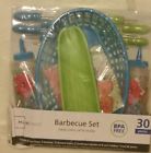 Ms48-020-113-03 Mainstays Piece Tropical Floral Barbecue Set Bpa Free