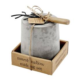 Mud Pie 718540737057 Mini Marshmallow Roasting Set Pit 4 Inch X4 Dia Skewer 5 3/4 Smores Grill