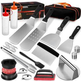 Bbq0805 Muyfio 27pcs Griddle Accessories Kit Grill Tools For Blackstone Professional Flat T