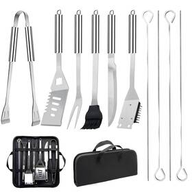 Jlt-ss11 Muyfio 11pcs Stainless Steel Bbq Grilling Accessories Set Dad Gifts For Fathers Day