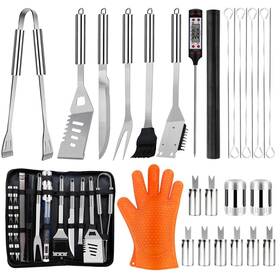 Jlt-ss22 Muyfio Grilling Accessories 28pcs Stainless Steel Bbq Portable Grill A