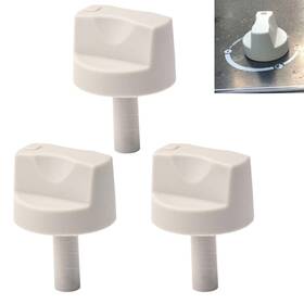 Mw-we789-3 Mwedp 3-pack 78960 Grill Replacement Control Knob Stem Length 1-3/8 Inch Compatible W