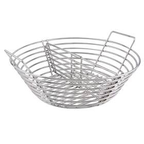 Mydracas 822361077169 Lump Fire Basket With Divider Big Green Egg Accessories Stainless Steel Grill