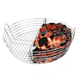 Mydracas 822361140863 Lump Charcoal Fire Basket With Divider Big Green Egg Accessories Ash S