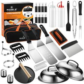 Jt-n-a38-pp N Noble Family 38pcs Griddle Accessories Kit Professional Grill Tools Set For Outdoor Barbe