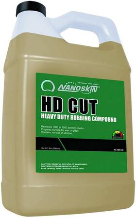 Nanoskin 313054722775 Hd Cut Heavy Duty Rubbing Compound 1 Gallon - For Auto Body Shop Car W