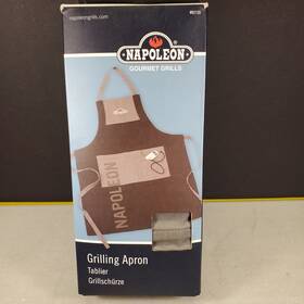 62135 Napoleon Gourmet Grills Black And Gray Pro Grilling Apron With Bottle Opener