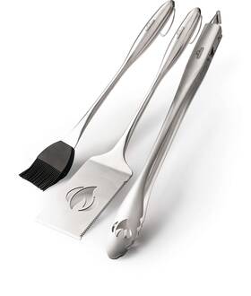 Napoleon 629162700346 Accessory - Stainless Steel 3 Piece Toolset Premium Bbq Grill Cast