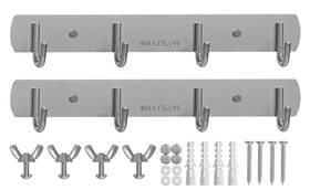 Natikon 060902670041 Heavy Duty Stainless Steel Rack Hanger Hook For Bbq Grill Utensils And