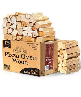 New England Cookwood 860010191712 Toasted Oak 5 Inch Universal Cooking Firewood - 8 Lbs. 575cuin Premium Kiln