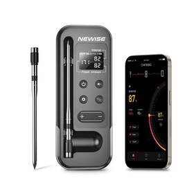 Wmt002-1p Newise Wireless Meat Thermometer Digital 800ft Bluetooth Food Thermometer... Fast Ship