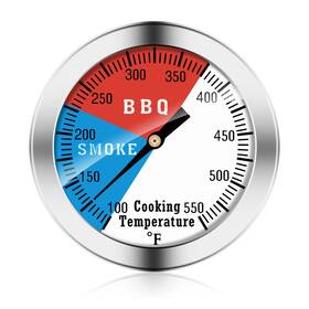 Newstart 955361344161 Bbq Thermometer Gauge - Charcoal Grill Pit Smoker Temp Thermomete