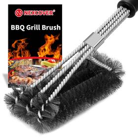 Nexcover 974461281206 Grill Brush For Outdoor 18 Bbq Cleaning Stainless Steel