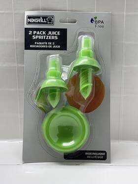 Nexgrill 044376288082 2 Pack Juice Spritzers Nozzles/green/base Included New Fast Shipping