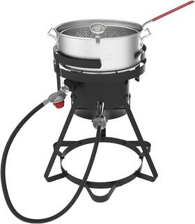 840-0008 Nexgrill 10 Quart Aluminum Fish Wings Fries Propane Fryer Kit New Free Shipping