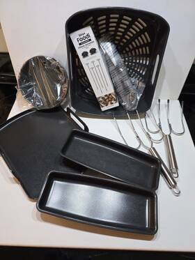 Ig300 Ninja Grill New Cooking Accessories Tools Pans Bowl Skewers Tongs Trays Etc