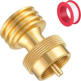 Qcc1 Niubuniu 726084796003 1lb To 20lb Propane Tank Adapter Acme Male And Pol Female Thread- Fit For Qcc1/po