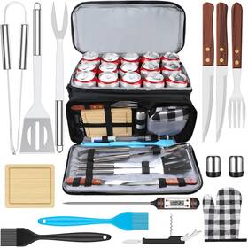 No 708608972704 Grill Tool Sets Stainless Steel - 15 Pcs