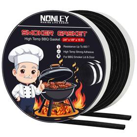 Nonley 782911294012 Smoker Gasket Seals 15 Ft Xxl 3/4 X 1/8 High Temp Grill Fo