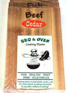 North American Cedar 110123221128 Bbq And Oven Cooking Planks Chicken/fish/beef New Sealed