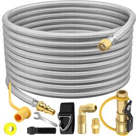 N089 Nqn 36 Ft Quick Connect Propane Hose For Rv To Gas Grill With